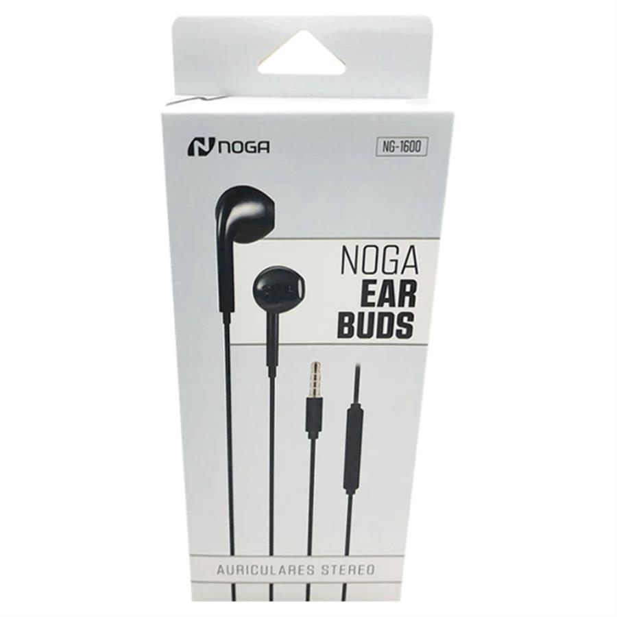 Auriculares In Ear Noga NG-1600 Manos Libres cableados Negro