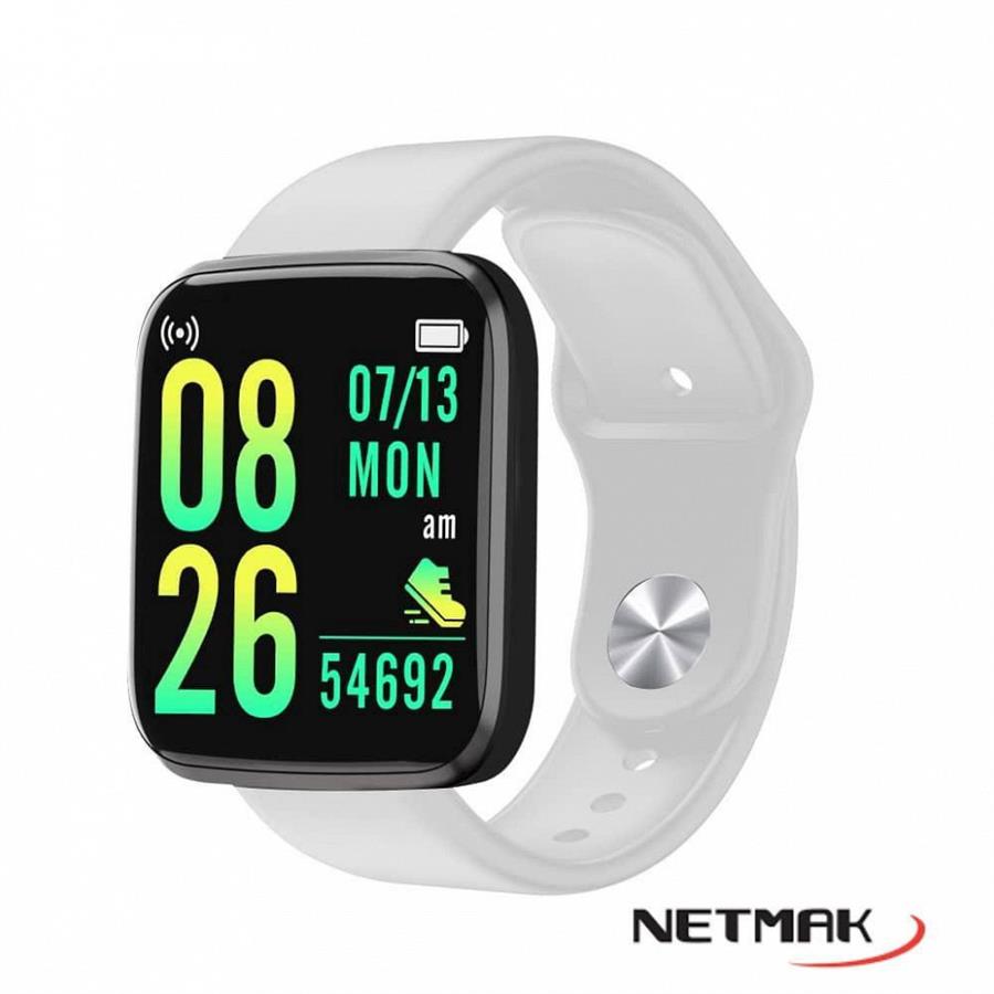 Reloj Smartwatch Bluetooth 4.2 Netmak Go Blanco
