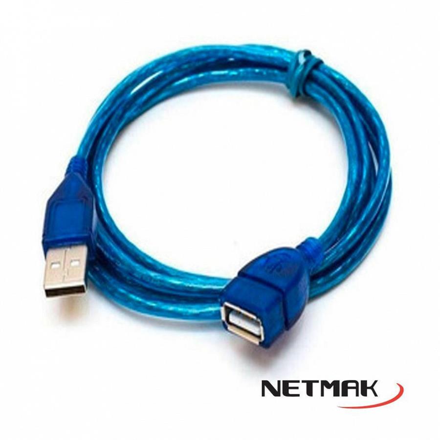 Cable alargue USB 2.0 Netmak de 1.8mts NM-C09