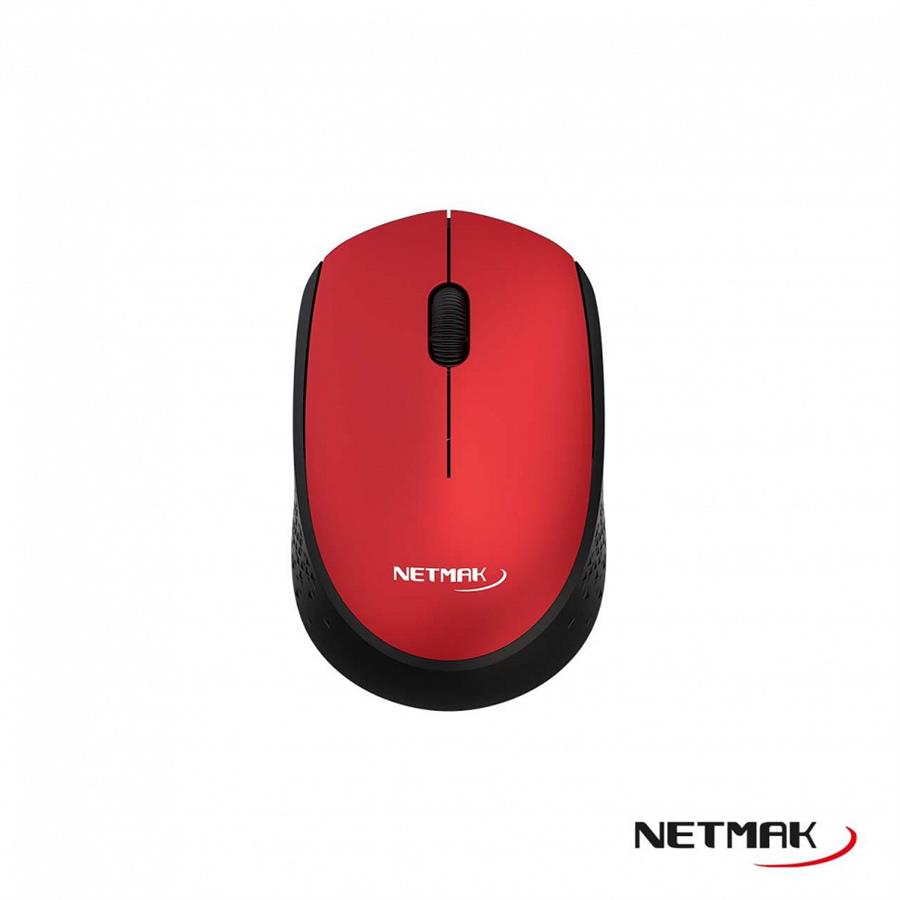 Mouse Inalámbrico Usb Netmak Optimize Edge M680 Rojo